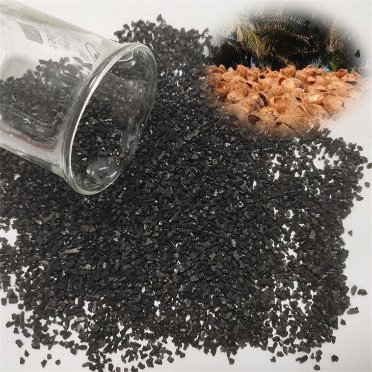 Gran superficie Bajo contenido en cenizas Alto yodo Carbón activado con cáscara de coco
