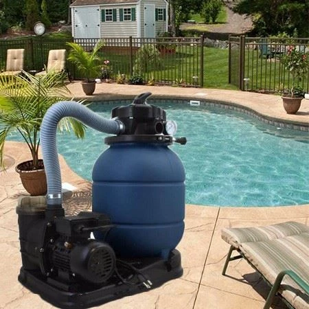 LY-300 300mm Sand Filter Pump System For Above Ground Swimming Pools With Standard Pump And Firm Filter Base To Easy Installation