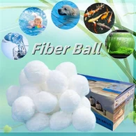 Bombas de ahorro de energía de 3 micras, filtro de bola de fibra de poliéster para tratamiento de aguas residuales de piscina, tanque de acuario