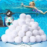 Tratamiento de agua con bolas de filtro de agua cristalina