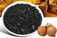 Recuperación de oro y carbón activado con cáscara de coco de alta tasa de absorción