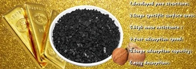 Carbón activado con cáscara de coco de alta calidad para recuperación de oro