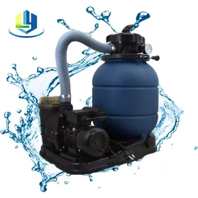 Sistema de bomba de filtro de arena de LY-300 300 mm para piscinas elevadas con bomba estándar y base de filtro firme para una fácil instalación