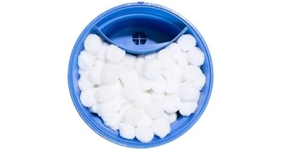 Bolas de filtro para piscina, capacidad para tratamiento de agua, bola de filtros blanca renovable reutilizable
