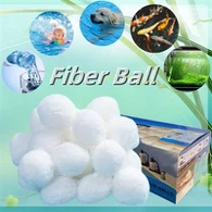 Bolas de filtro de piscina, bolas de filtro de polietileno material blanco, alta precisión de filtración