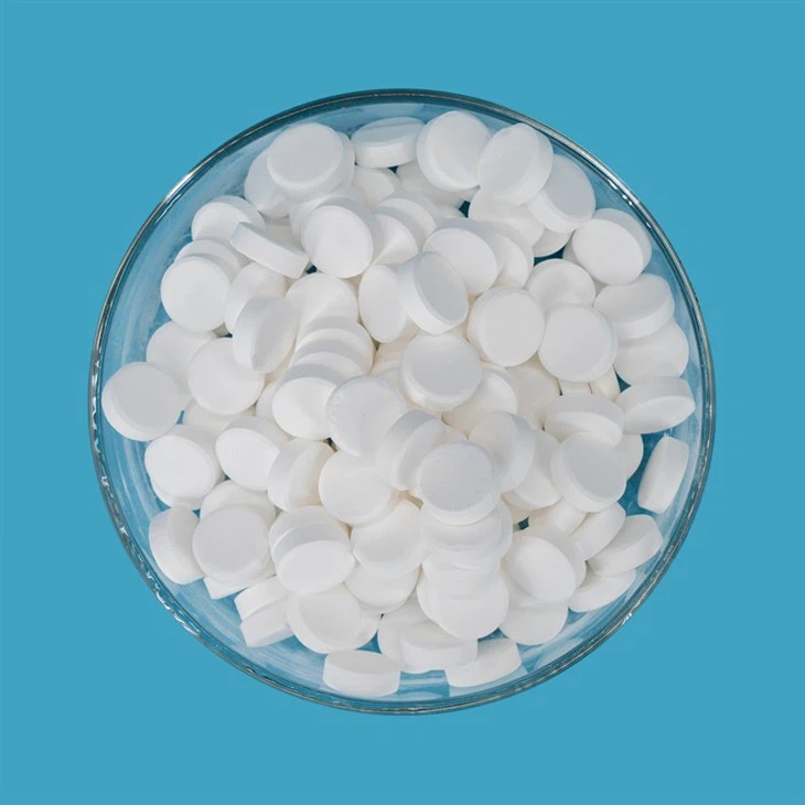 Trichloroisocyanuric Acid Strong Fungicide 90% Chlorine Swimming Pool Water Purification Multifunctional Tablet