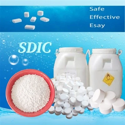 25kg Granular 8-30malla en polvo Dicloroisocianurato de sodio Productos químicos para el tratamiento del agua SDIC
