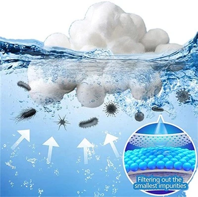 Balls Filter Media Pool Filter Ball Backwash 700g 100% Poliéster Filter Balls Fiber