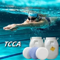 Ácido tricloroisocianúrico de Lvyuan 90% TCCA para piscinas