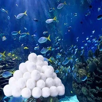Bolas de filtro de piscina, medio filtrante de fibra de espuma para limpieza de suciedad de acuario