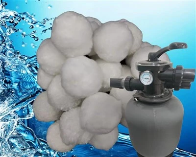 Bolas de filtro de piscina para piscina elevada, bolas de filtro de arena ecológicas reutilizables en lugar de arena
