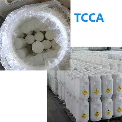 Muestra libre de TCCA del ácido tricloroisocianúrico de la tableta química de la piscina el 90%